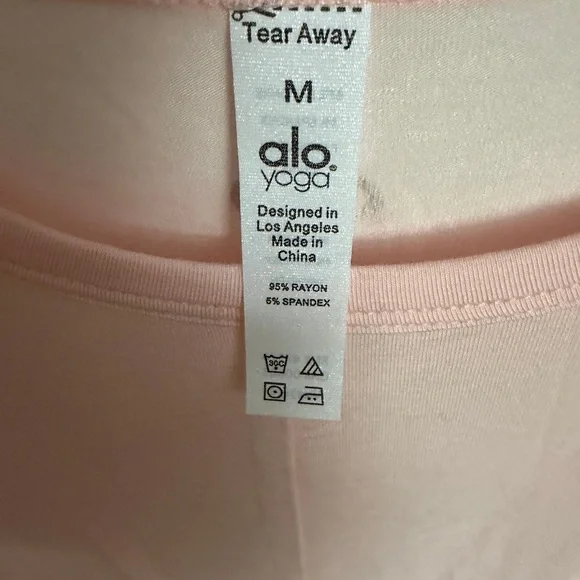 ALO Yoga Every Day Edge Pale Mauve Women's Tank Top M NWT - Picture 5 of 5